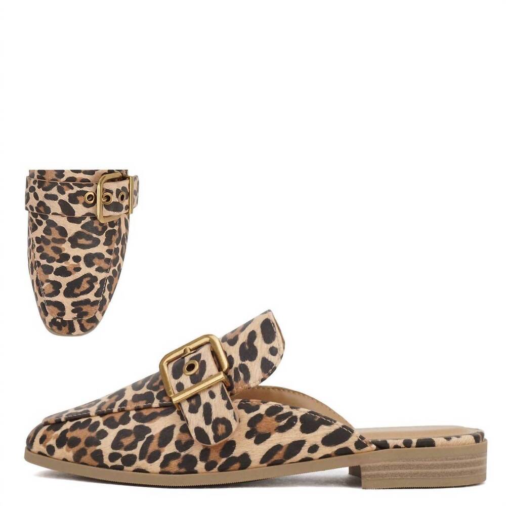 NEW MARS SKY SHOES women's soda chantal mule in leopard